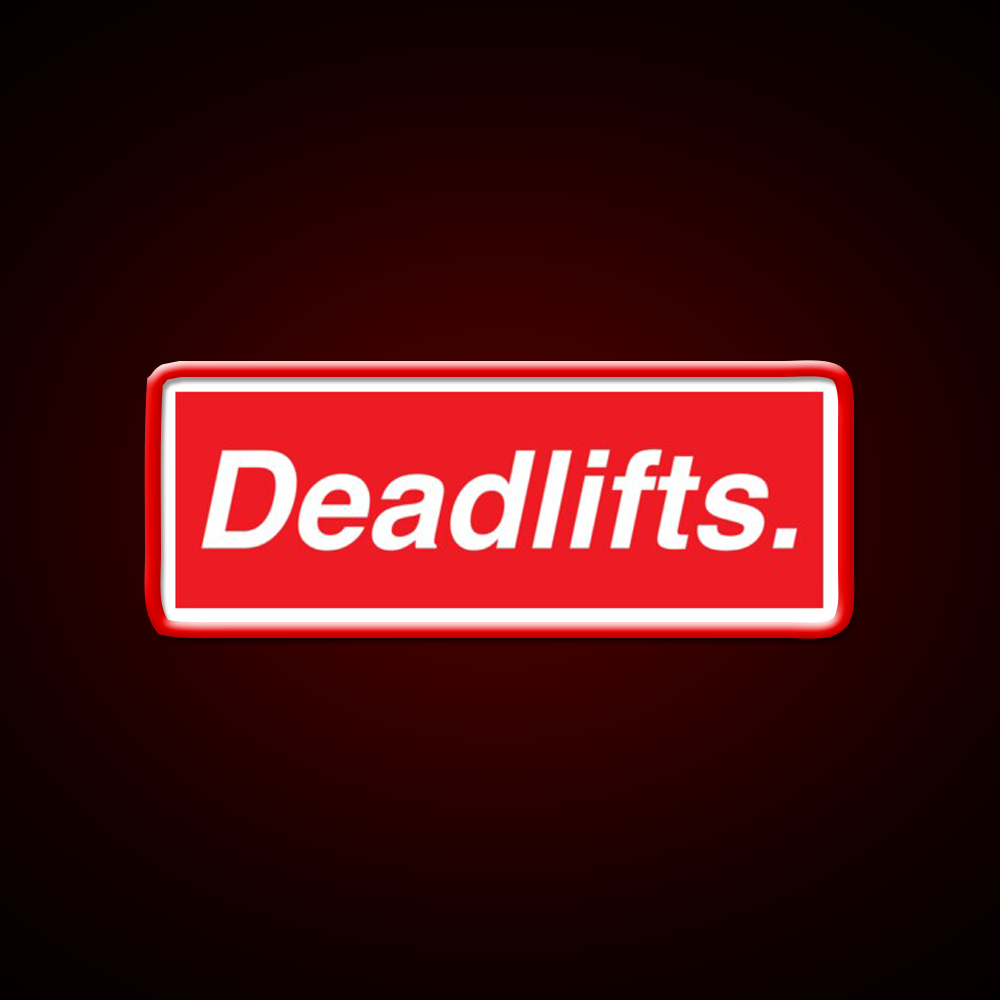 Deadlifts Gym Fitness Led Neon Sign Rgb Color