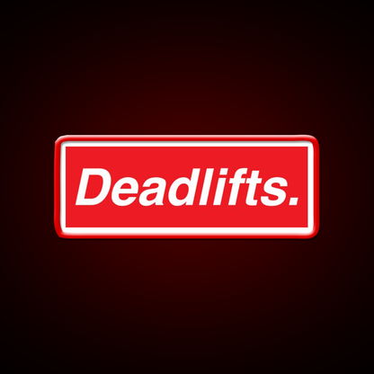 Deadlifts Gym Fitness Led Neon Sign Rgb Color