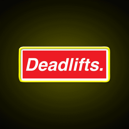 Deadlifts Gym Fitness Led Neon Sign Rgb Color
