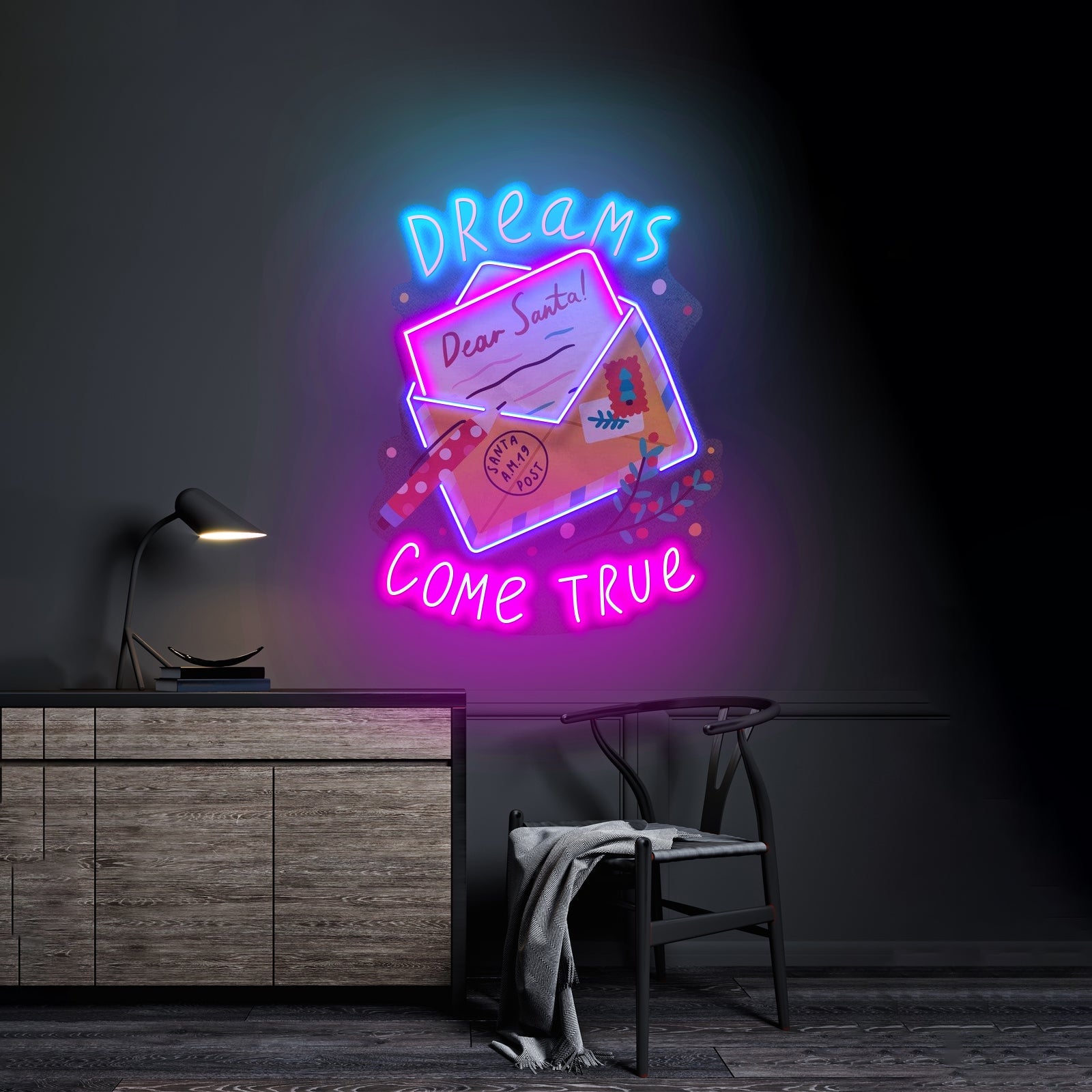 Dear Santa Letter Christmas Led Neon Signs - Shineneon