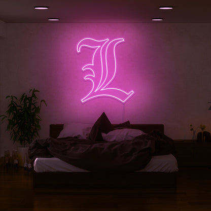 Death Note L Led Neon Sign | Shineneon