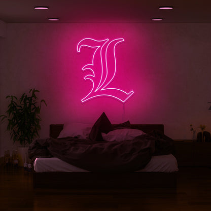 Death Note L Led Neon Sign | Shineneon