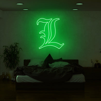 Death Note L Led Neon Sign | Shineneon