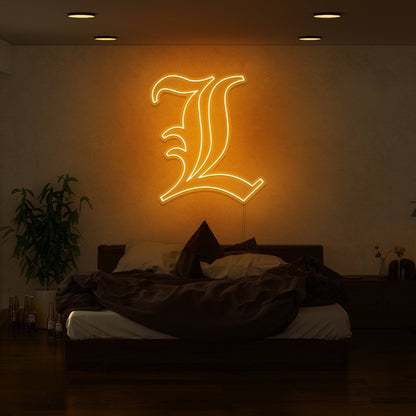 Death Note L Led Neon Sign | Shineneon