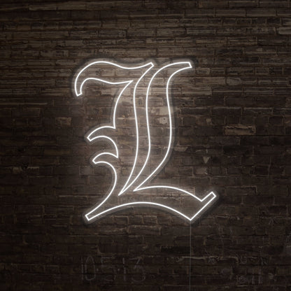 Death Note L Led Neon Sign | Shineneon