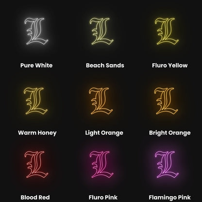 Death Note L Led Neon Sign | Shineneon