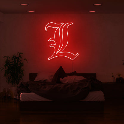 Death Note L Led Neon Sign | Shineneon