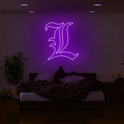 Death Note L Led Neon Sign | Shineneon