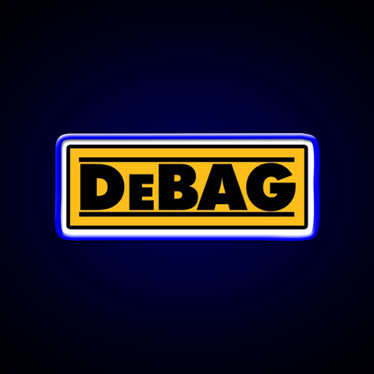 Debag Beer Bar Decor Led Neon Sign Rgb Color - Size and dimension reference
