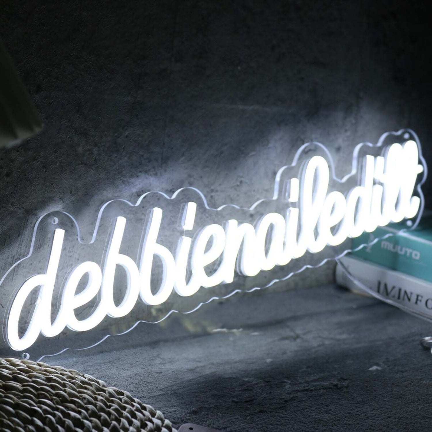 Debbienaileditt White Led Neon Sign - Shineneon