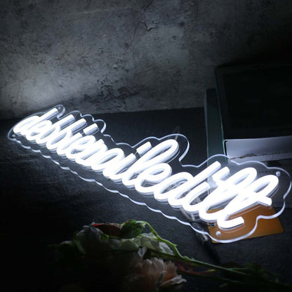 Debbienaileditt White Led Neon Sign - Shineneon