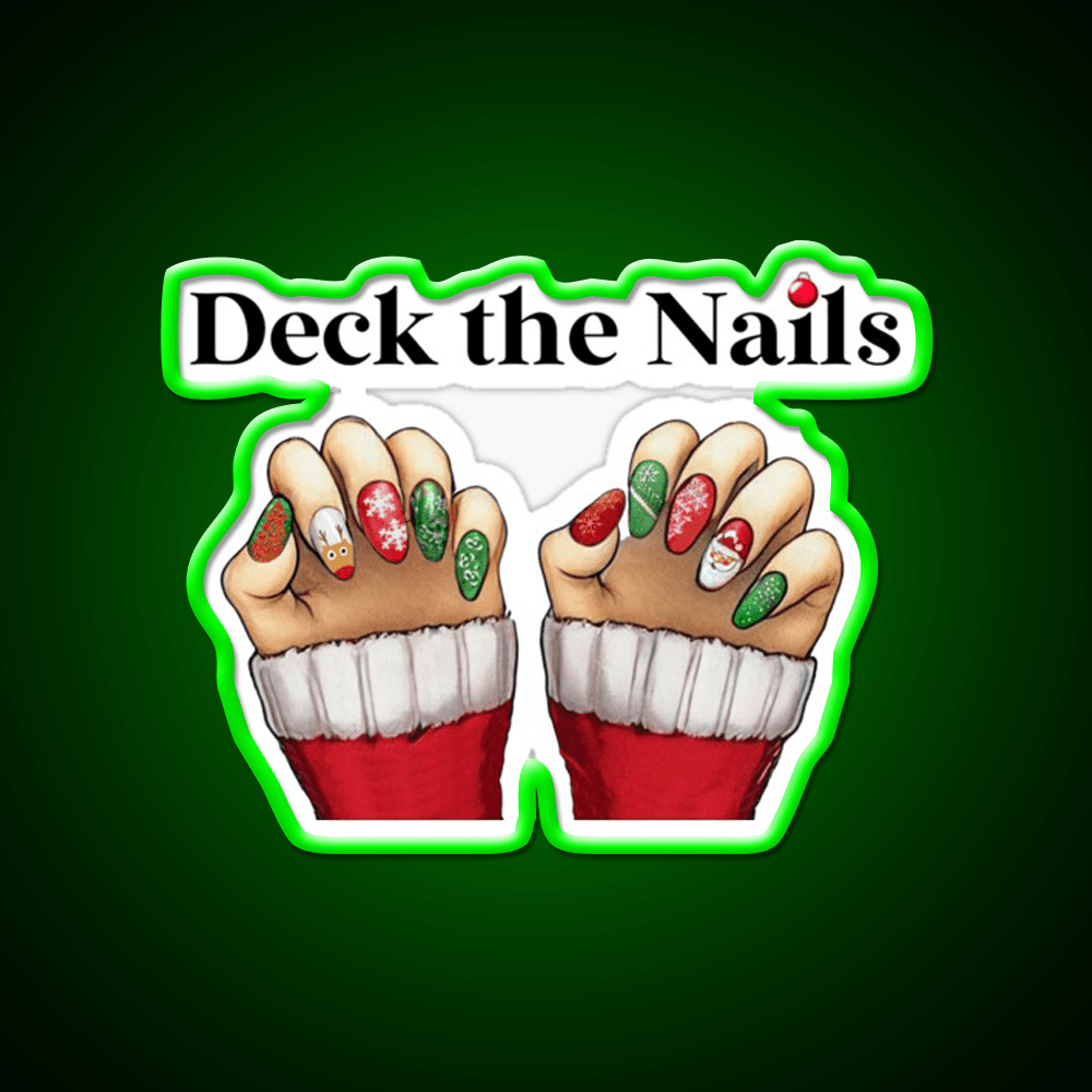 Deck The Nail Salon Led Neon Sign Rgb Color - Shineneon