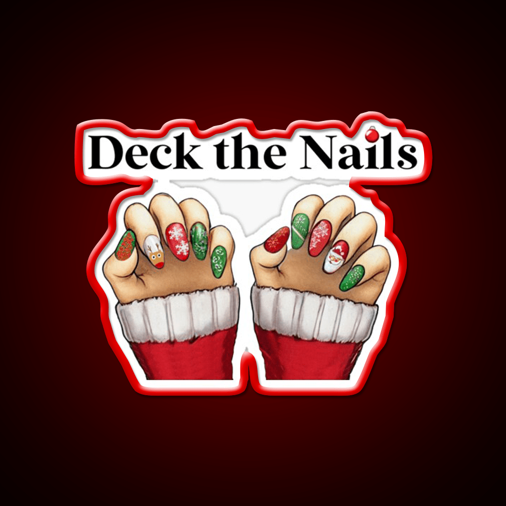 Deck The Nail Salon Led Neon Sign Rgb Color - Shineneon