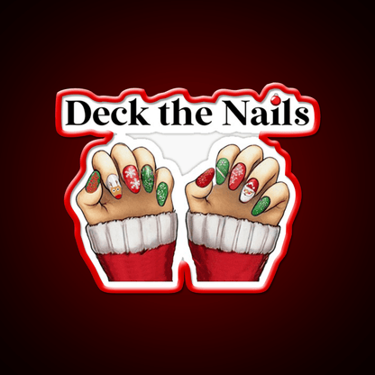 Deck The Nail Salon Led Neon Sign Rgb Color - Shineneon