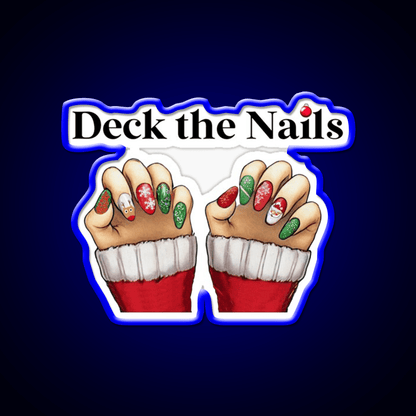 Deck The Nail Salon Led Neon Sign Rgb Color - Shineneon