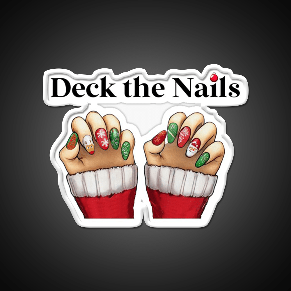Deck The Nail Salon Led Neon Sign Rgb Color - Shineneon