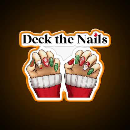 Deck The Nail Salon Led Neon Sign Rgb Color - Shineneon