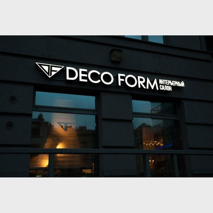 Deco Form 3D Frontlit Letters Metal Led Sign - Shineneon