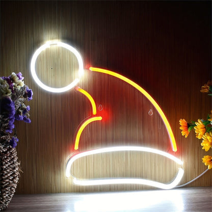 Decor Christmas Hat Flex Silicone Led Neon Sign | Shineneon
