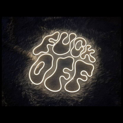 Decor Fck Off Custom Text Quote Led Neon Sign For Bars Home Ambiance | Shineneon