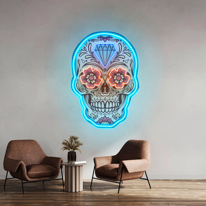 Decor Skull Led Neon Sign Light Custom Led Signs