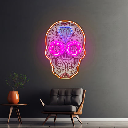 Decor Skull Led Neon Sign Light Custom Led Signs