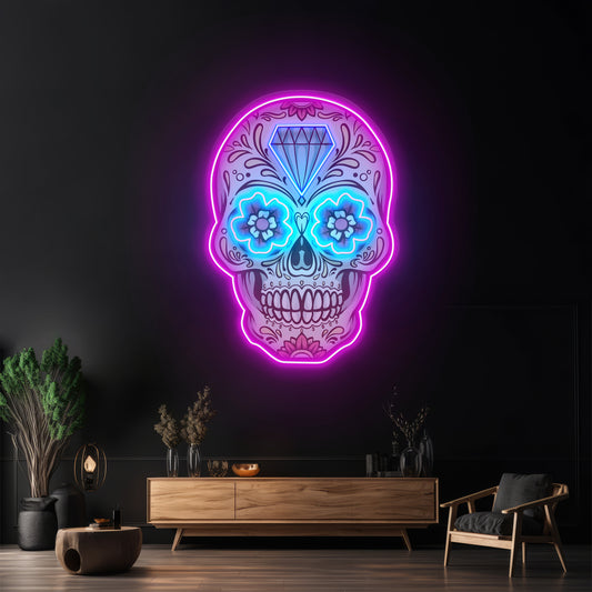 Decor Skull Led Neon Sign Light Custom Led Signs