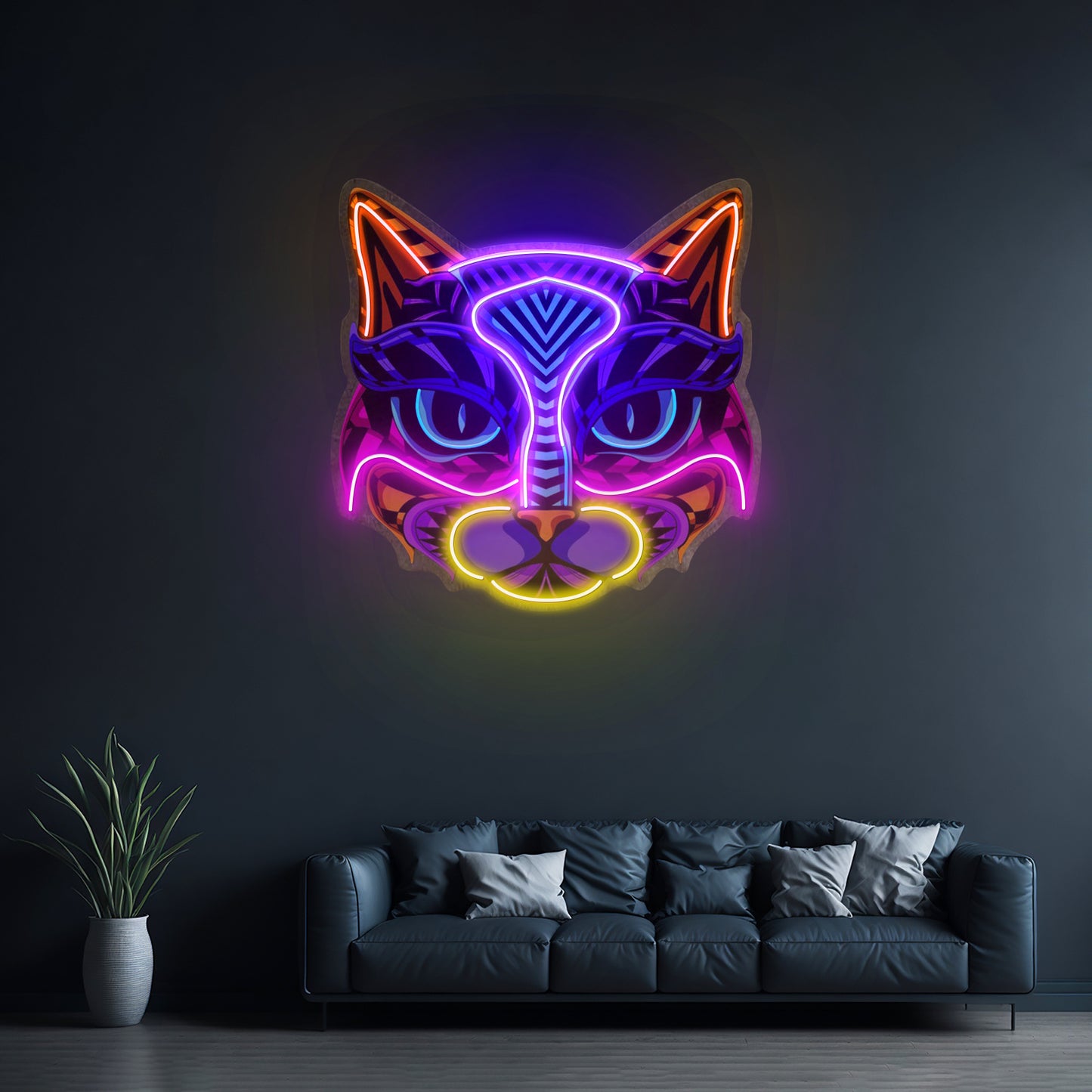 Decorative Cat Led Neon Sign Light Custom Led Signs