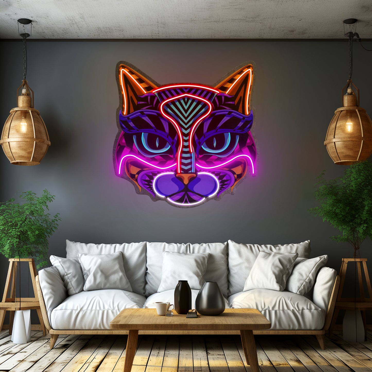 Decorative Cat Led Neon Sign Light Custom Led Signs