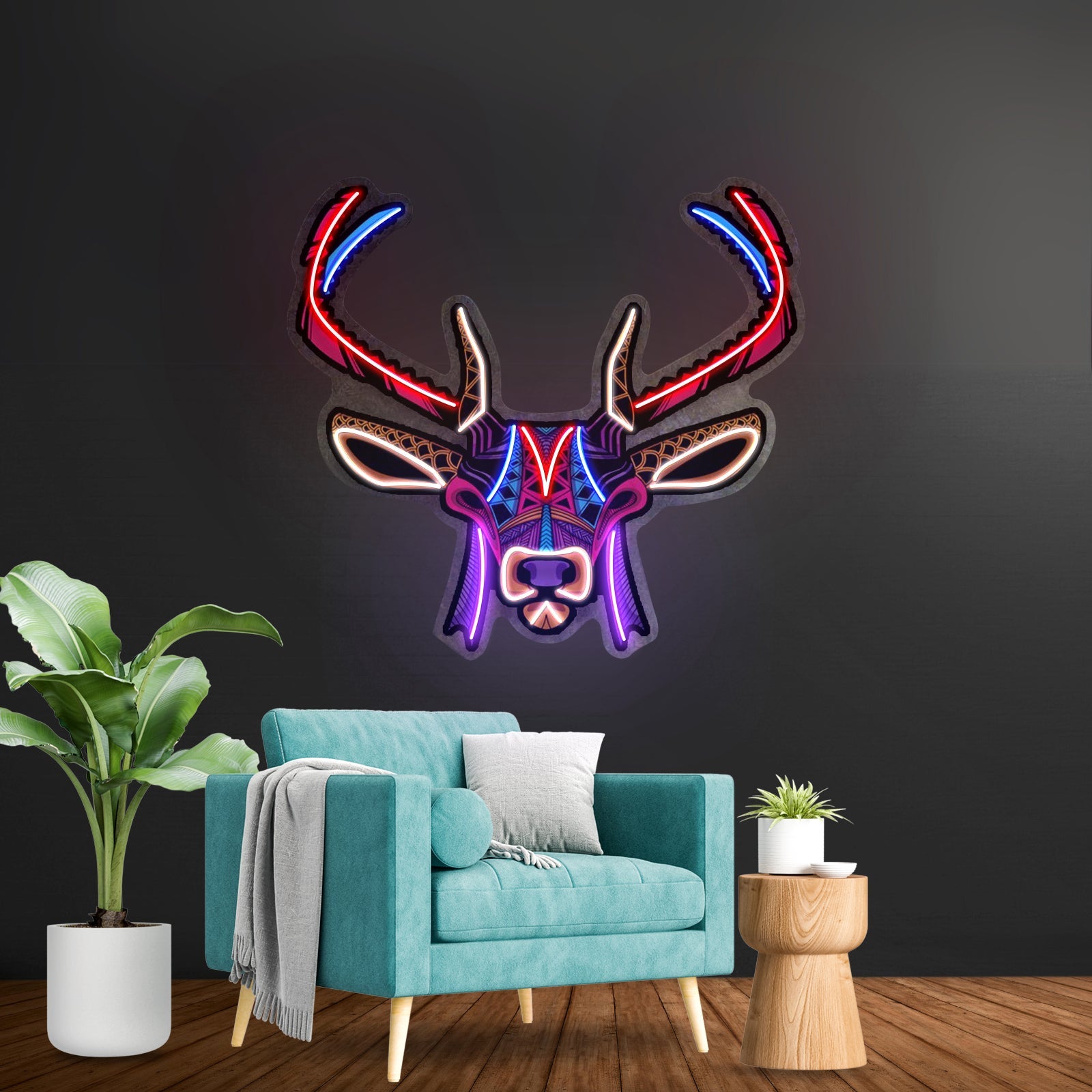 Decorative Deer Led Neon Sign Light Custom Led Signs - Shineneon