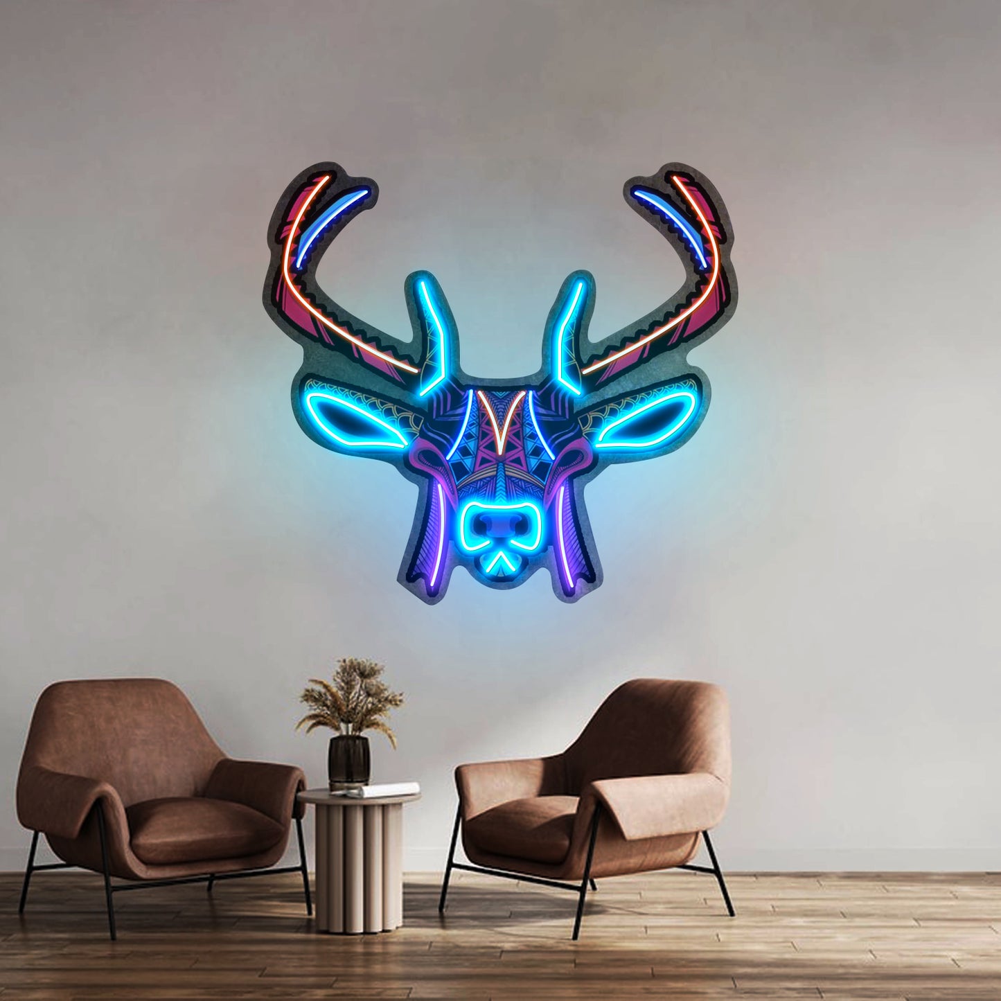 Decorative Deer Led Neon Sign Light Custom Led Signs