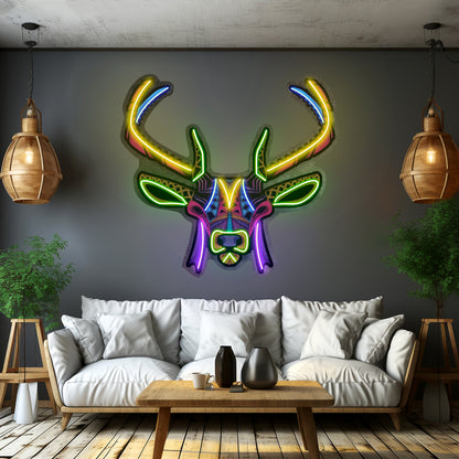 Decorative Deer Led Neon Sign Light Custom Led Signs