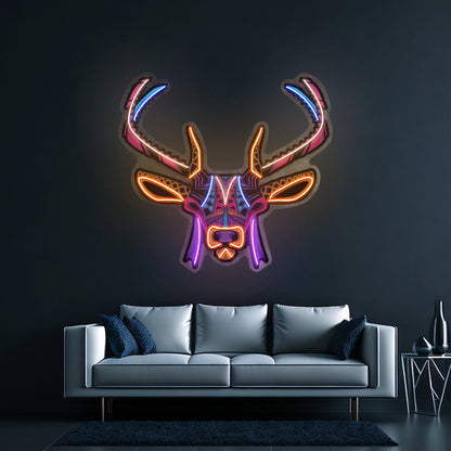 Decorative Deer Led Neon Sign Light Custom Led Signs