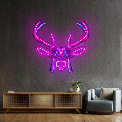 Decorative Deer Led Neon Sign Light Custom Led Signs