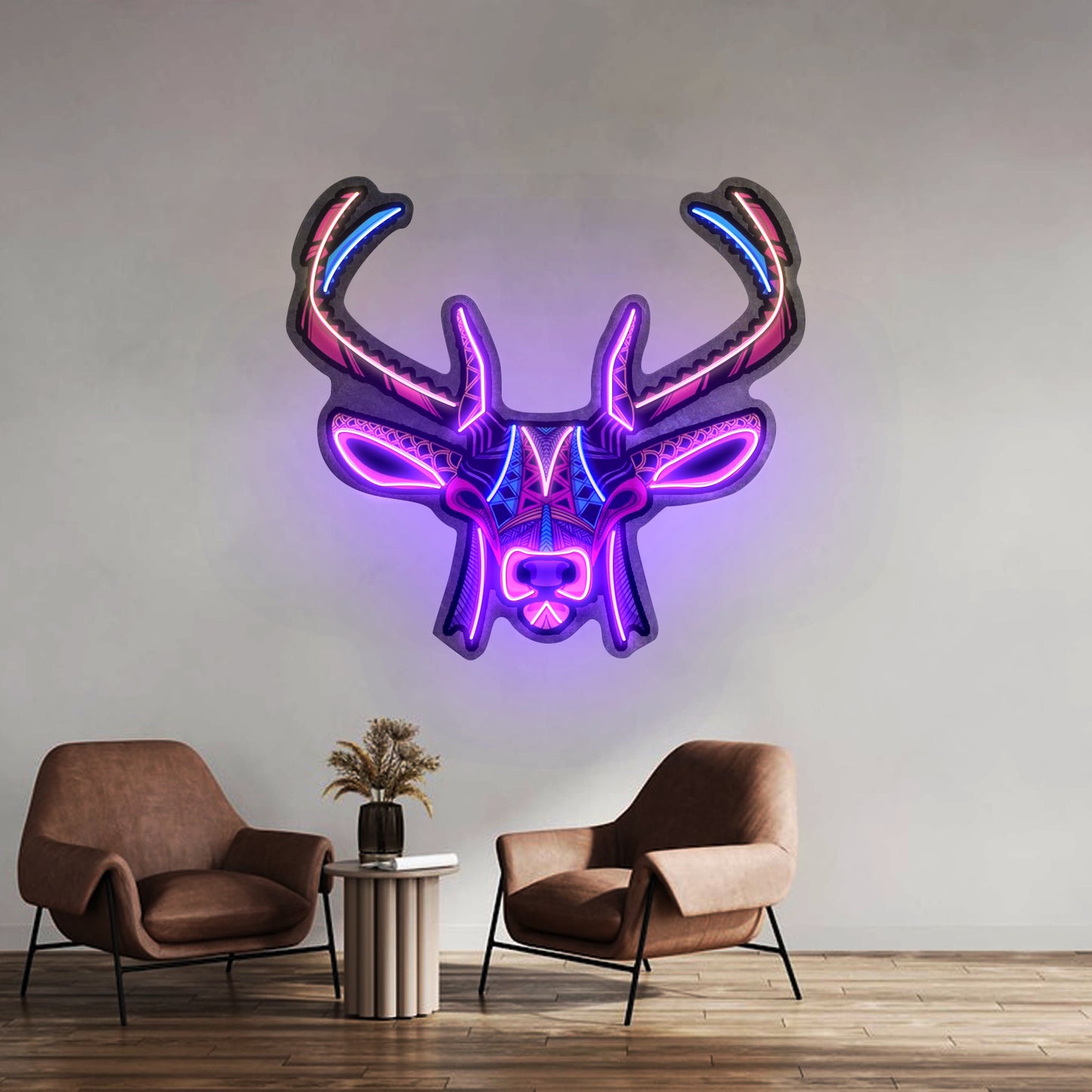 Decorative Deer Led Neon Sign Light Custom Led Signs