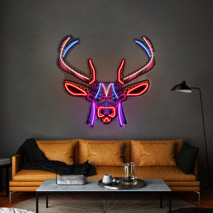 Decorative Deer Led Neon Sign Light Custom Led Signs