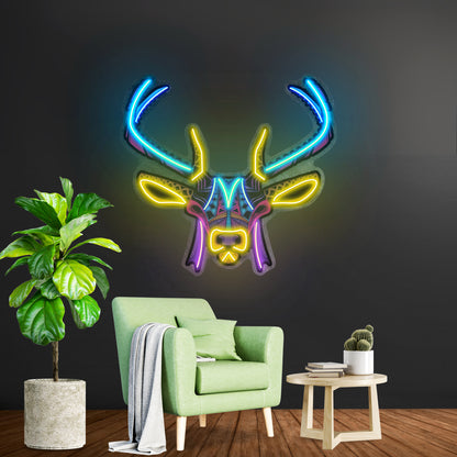 Decorative Deer Led Neon Sign Light Custom Led Signs