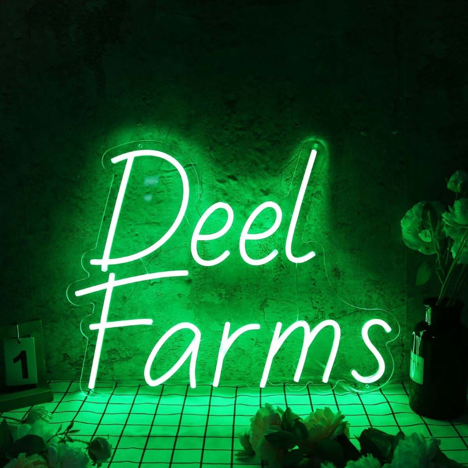 Deel Farms Green Led Neon Sign - Shineneon
