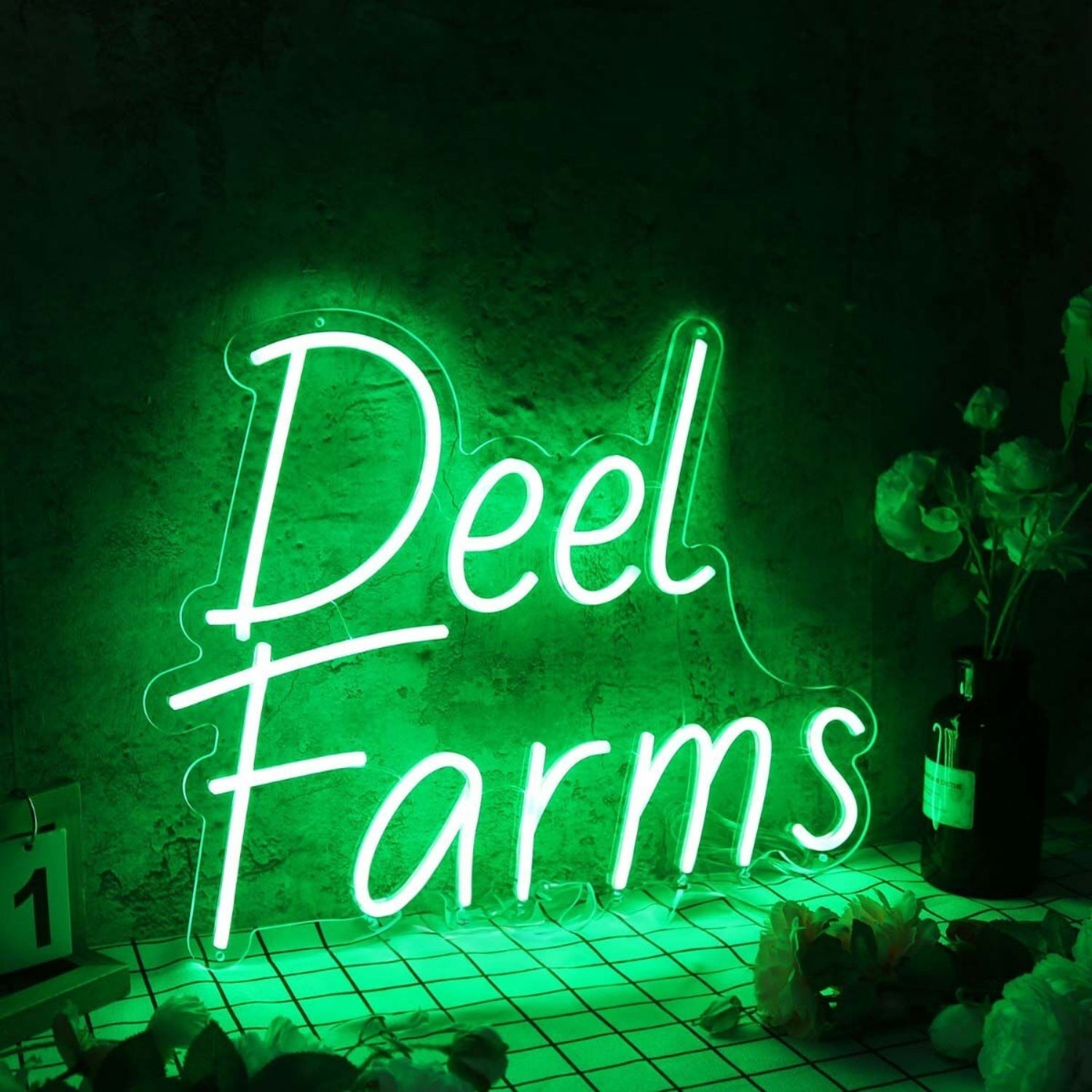 Deel Farms Green Led Neon Sign - Shineneon