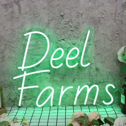 Deel Farms Green Led Neon Sign - Shineneon