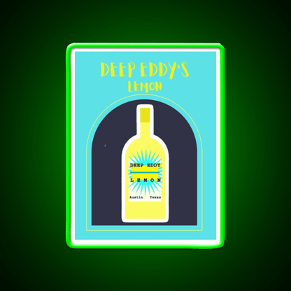 Deep Eddys Liquor Print Cocktail Bar Decor Led Neon Sign Rgb Color - Shineneon