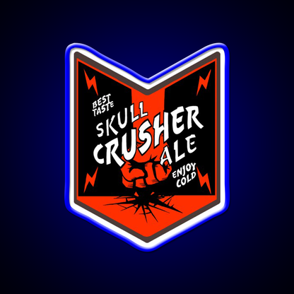 Deep Rock Galactic Skull Crusher Ale Beer Logo Beer Bar Decor Led Neon Sign Rgb Color - LED neon sign view 5