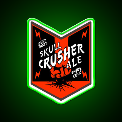 Deep Rock Galactic Skull Crusher Ale Beer Logo Beer Bar Decor Led Neon Sign Rgb Color - LED neon sign view 8