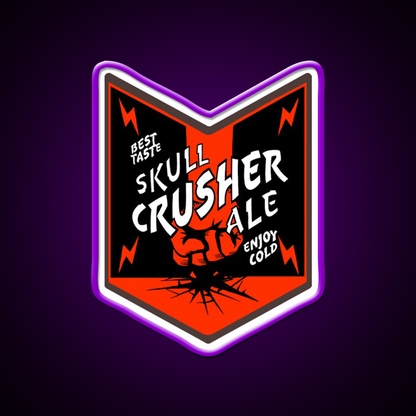 Deep Rock Galactic Skull Crusher Ale Beer Logo Beer Bar Decor Led Neon Sign Rgb Color - LED neon sign view 9