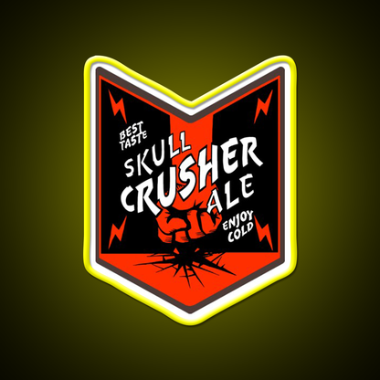 Deep Rock Galactic Skull Crusher Ale Beer Logo Beer Bar Decor Led Neon Sign Rgb Color - LED neon sign view 7