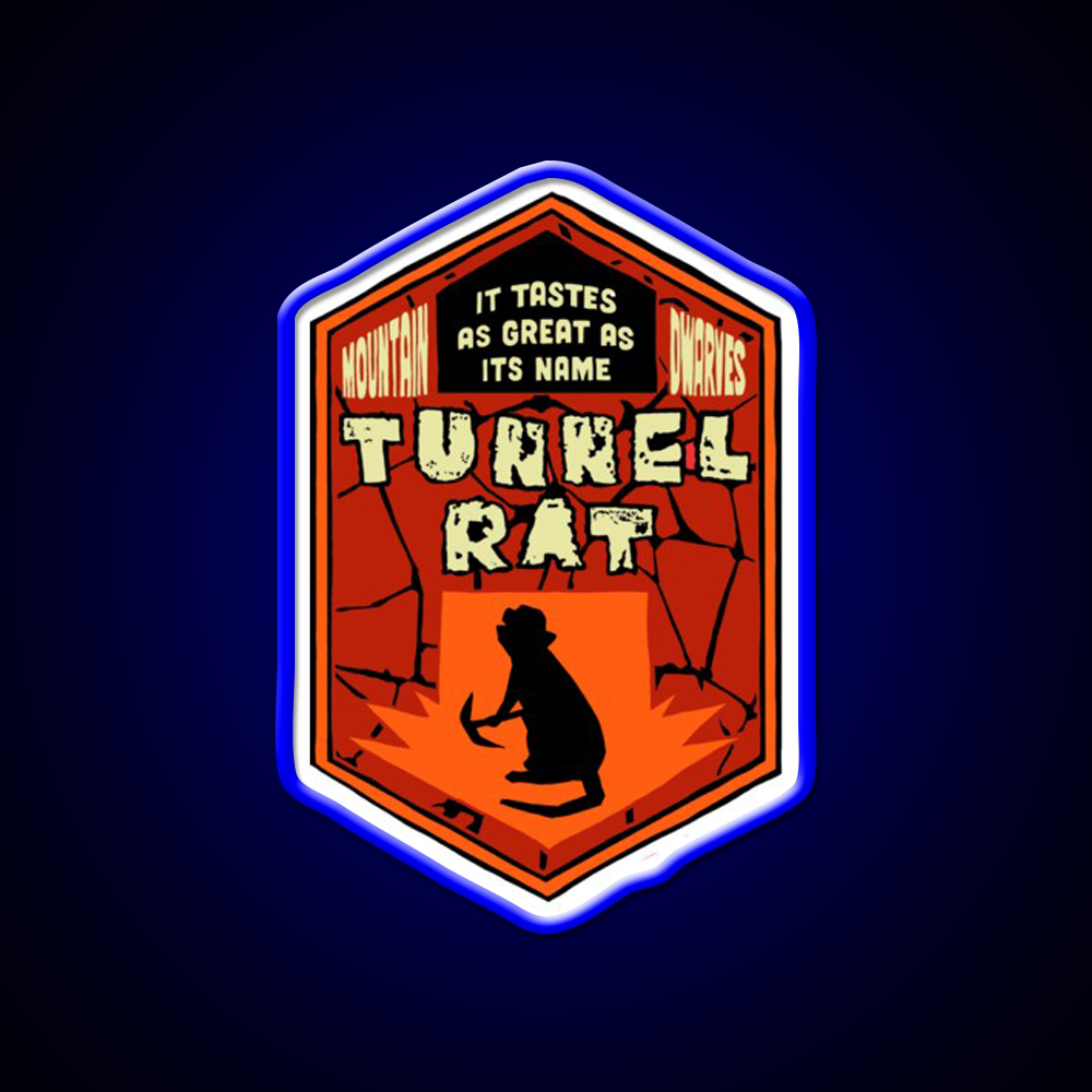 Deep Rock Galactic Tunnel Rat Logo Beer Bar Decor Led Neon Sign Rgb Color - LED neon sign view 5