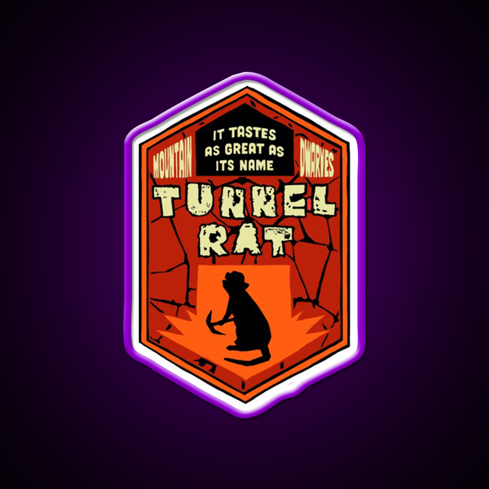 Deep Rock Galactic Tunnel Rat Logo Beer Bar Decor Led Neon Sign Rgb Color - LED neon sign view 9