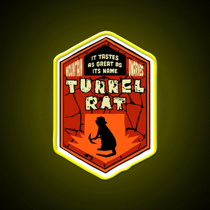 Deep Rock Galactic Tunnel Rat Logo Beer Bar Decor Led Neon Sign Rgb Color