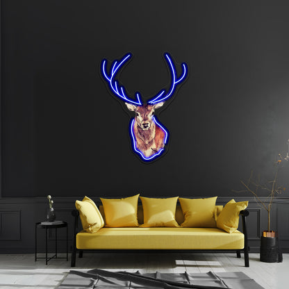 Deer Artwork Affordable Custom Neon Signs