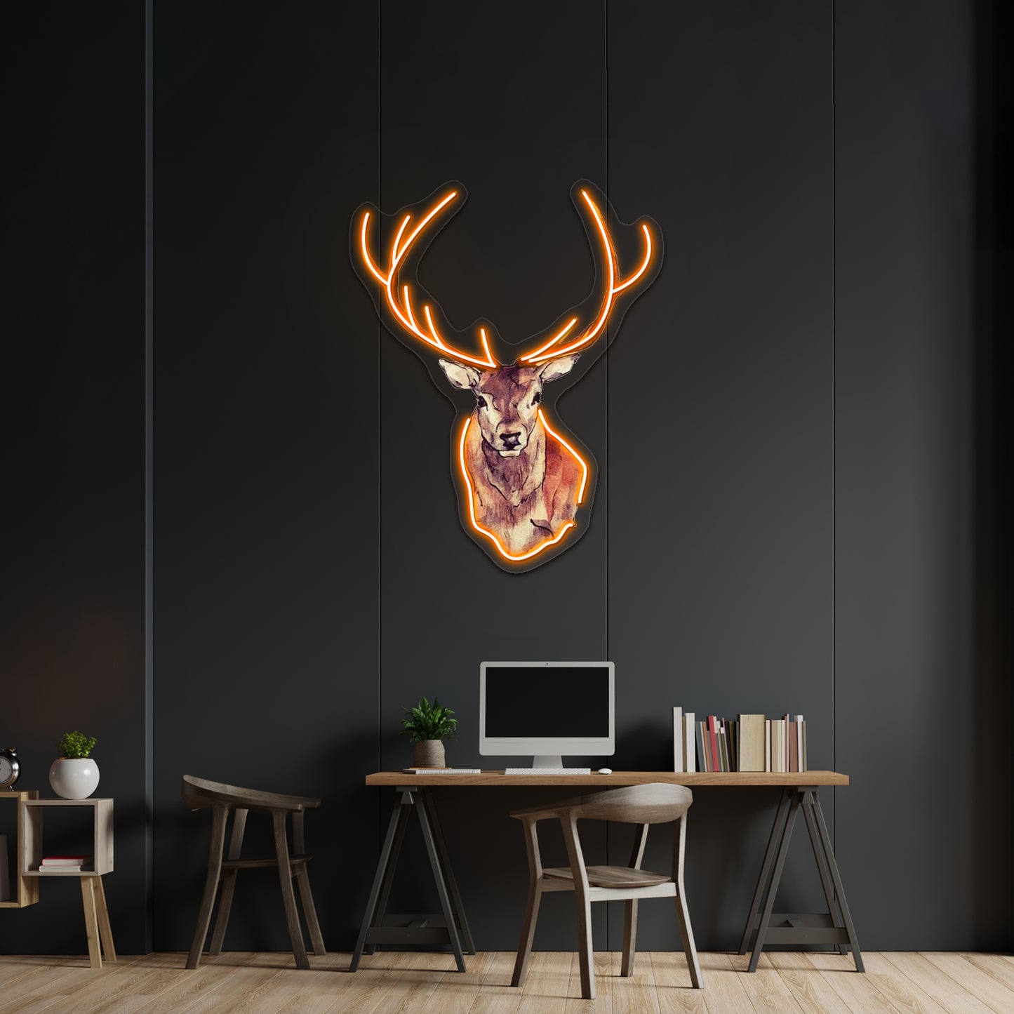 Deer Artwork Affordable Custom Neon Signs